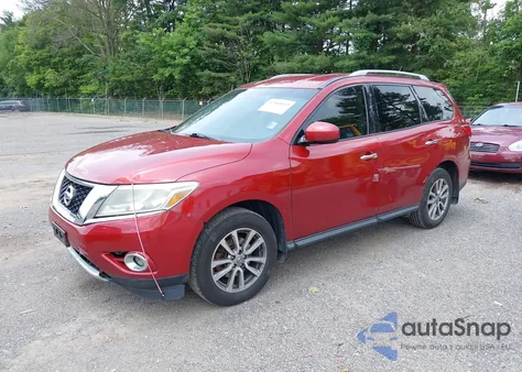 2014 Nissan Pathfinder Sv z USA, uszkodzony, nr VIN 5N1AR2MM6EC699851